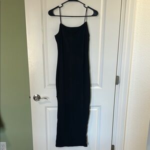 Faded Rose Black Spaghetti Strap Dress